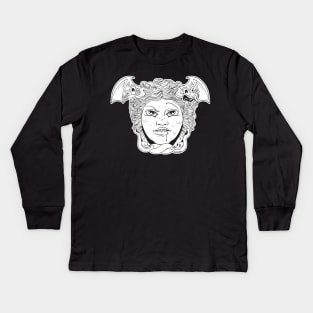 Medusa sculpture Kids Long Sleeve T-Shirt